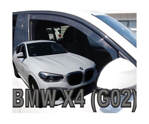 ΑΝΕΜΟΘΡΑΥΣΤΕΣ ΓΙΑ BMW X4 G02 5D 2018-2021 ΖΕΥΓΑΡΙ ΑΠΟ ΕΥΚΑΜΠΤΟ ΦΙΜΕ ΠΛΑΣΤΙΚΟ HEKO - 2 ΤΕΜ.