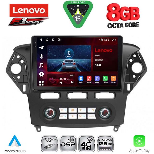 LENOVO SSR 10163_CPA CLIMA (10inc) MULTIMEDIA TABLET for FORD MONDEO mod. 2011-2013