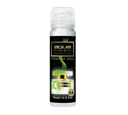 Aqua - ΑΡΩΜΑΤΙΚΟ ΑΥΤΟΚΙΝΗΤΟΥ ΣΕ ΣΠΡΕΙ (SPRAY) ΜΕ ΑΡΩΜΑ STRONG PREMIUM GOLD SERIES 75ml AQUA - 1 TEM. (10-781/AQ)