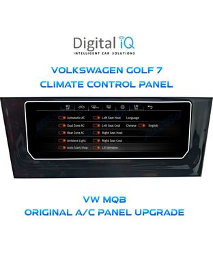DIGITAL IQ CCP 747_CP (6.9") (MQB) CLIMATE CONTROL PANEL for VW GOLF 7 mod. 2013-2020