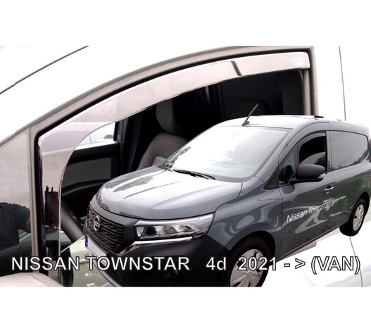 ΑΝΕΜΟΘΡΑΥΣΤΕΣ ΓΙΑ NISSAN TOWNSTAR VAN 2021+ ΖΕΥΓΑΡΙ VAN ΑΠΟ ΕΥΚΑΜΠΤΟ ΦΙΜΕ ΠΛΑΣΤΙΚΟ HEKO - 2 ΤΕΜ.