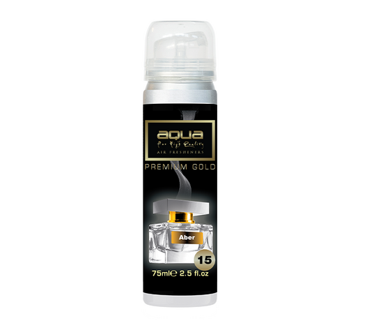 Aqua - ΑΡΩΜΑΤΙΚΟ ΑΥΤΟΚΙΝΗΤΟΥ ΣΕ ΣΠΡΕΙ (SPRAY) ΜΕ ΑΡΩΜΑ ABER PREMIUM GOLD SERIES 75ml AQUA - 1 TEM. (10-890/AQ)