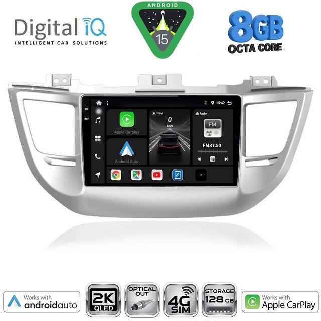 DIGITAL IQ BXK 20243_CPAA (9inc) MULTIMEDIA TABLET for HYUNDAI TUCSON  mod. 2015-2019