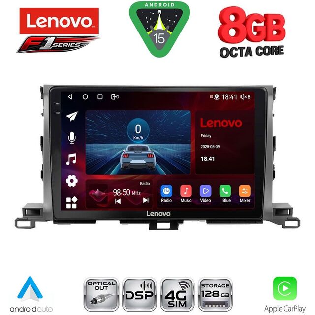 LENOVO SSR 10700_CPA (10inc) MULTIMEDIA TABLET for TOYOTA HIGHLANDER mod. 2014-2019