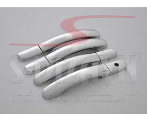 ΧΕΡΟΥΛΙΑ ΠΟΡΤΑΣ ΓΙΑ FORD FIESTA HB 5D 02-09  ΧΡΩΜΙΟ ΜΕΤΑΛΛΙΚΑ 4ΠΟΡΤΕΣ 4ΤΕΜ