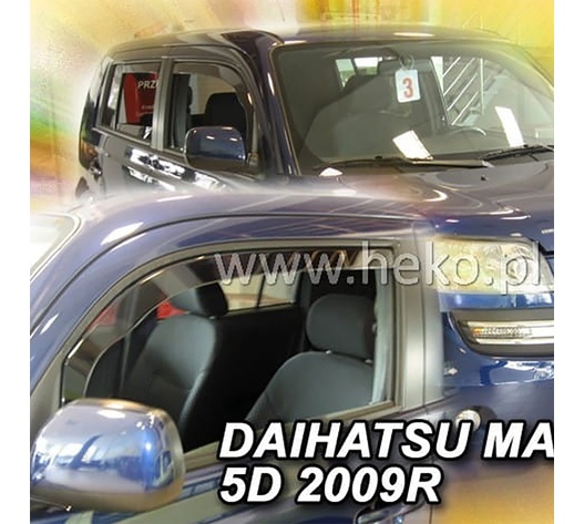 ΑΝΕΜΟΘΡΑΥΣΤΕΣ ΓΙΑ DAIHATSU MATERIA 5D 2006-2016 ΖΕΥΓΑΡΙ ΑΠΟ ΕΥΚΑΜΠΤΟ ΦΙΜΕ ΠΛΑΣΤΙΚΟ HEKO - 2 ΤΕΜ.