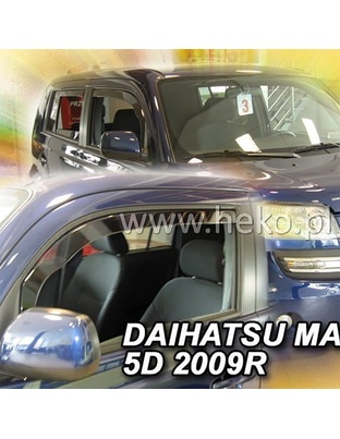 ΑΝΕΜΟΘΡΑΥΣΤΕΣ ΓΙΑ DAIHATSU MATERIA 5D 2006-2016 ΖΕΥΓΑΡΙ ΑΠΟ ΕΥΚΑΜΠΤΟ ΦΙΜΕ ΠΛΑΣΤΙΚΟ HEKO - 2 ΤΕΜ.