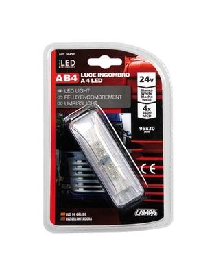 ΦΩΣ ΦΟΡΤΗΓΟΥ 4LED ΛΕΥΚΟ 24V 103mm