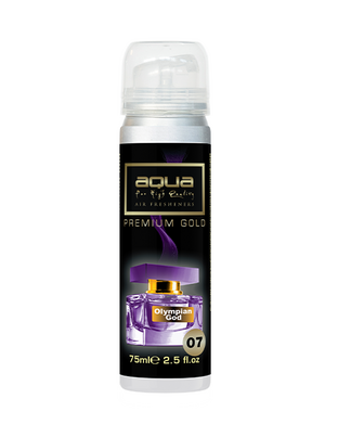 Aqua - ΑΡΩΜΑΤΙΚΟ ΑΥΤΟΚΙΝΗΤΟΥ ΣΕ ΣΠΡΕΙ (SPRAY) ΜΕ ΑΡΩΜΑ OLYMPIAN GOD PREMIUM GOLD SERIES 75ml AQUA - 1 TEM. (10-801/AQ)