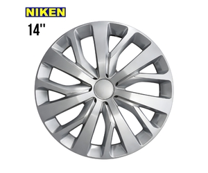 Τάσια τροχών ΝIKEN ασημί 14'' 4 τεμάχια