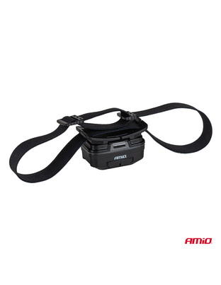Amio - Φακός Κεφαλής Εργασίας τύπου 2xXPG+10SMD LED χωρητικότητα μπαταρίας 1800mAh - 1 τεμ. (04668/AM)