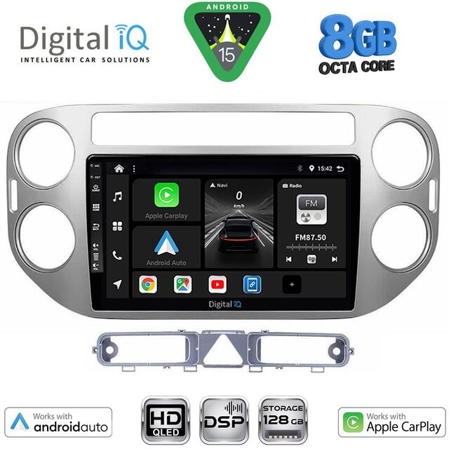 DIGITAL IQ BXF 18759GR_CPAA (9inc) MULTIMEDIA TABLET for VW TIGUAN mod. 2004-2011 (GREY)