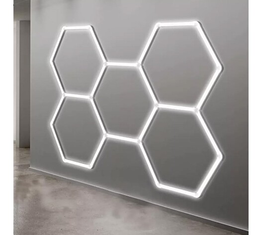 LED ΕΞΑΓΩΝΙΚΟ ΦΩΤΙΣΤΙΚΟ ΜΕ 5 ΚΥΨΕΛΕΣ ΨΥΧΡΟ ΦΩΣ 6500Κ RZ-57437