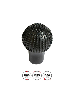 ΚΑΛΥΜΜΑ ΓΙΑ ΠΟΜΟΛΟ ΤΑΧΥΤΗΤΩΝ GEAR KNOB COVER ΜΑΥΡΟ ΣΙΛΙΚΟΝΗΣ 80x55x30mm SIMONI RACING - 1 Τεμ.