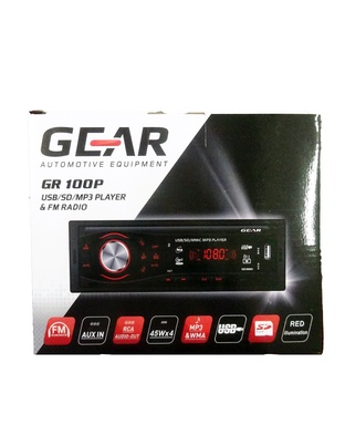 RADIO GEAR 100Ρ USB/MP3/WMA/AUX IN ΜΕ ΚΟΚΚΙΝΟ ΦΩΤΙΣΜΟ 4x45w