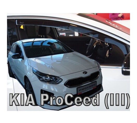 ΑΝΕΜΟΘΡΑΥΣΤΕΣ ΓΙΑ KIA PRO CEED III 5D 2019+ ΖΕΥΓΑΡΙ ΑΠΟ ΕΥΚΑΜΠΤΟ ΦΙΜΕ ΠΛΑΣΤΙΚΟ HEKO - 2 ΤΕΜ.