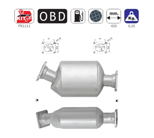 ΦΙΛΤΡΟ DPF ΣΙΛΙΚΟΝΟΥΧΟ ΚΑΡΒΙΔΙΟ SIC BMW 525TD/530D/730D/X5 2.5-3.0TD 24V M57N 2003-2008