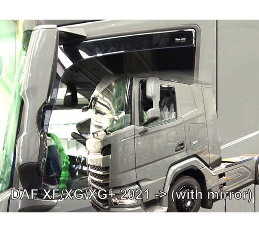 ΑΝΕΜΟΘΡΑΥΣΤΕΣ ΓΙΑ DAF XF/XG/XG 2021+ ΜΕ ΚΑΘΡΕΠΤΗ (GB) ΖΕΥΓΑΡΙ ΑΠΟ ΕΥΚΑΜΠΤΟ ΦΙΜΕ ΠΛΑΣΤΙΚΟ HEKO - 2 ΤΕΜ.