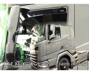 ΑΝΕΜΟΘΡΑΥΣΤΕΣ ΓΙΑ DAF XF/XG/XG 2021+ ΜΕ ΚΑΘΡΕΠΤΗ (GB) ΖΕΥΓΑΡΙ ΑΠΟ ΕΥΚΑΜΠΤΟ ΦΙΜΕ ΠΛΑΣΤΙΚΟ HEKO - 2 ΤΕΜ.