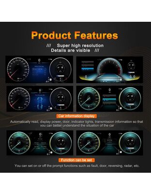 DIGITAL IQ DGU 994_DC (12.3in) DIGITAL CLUSTER for MERCEDES VITO (W447) mod. 2016-2020