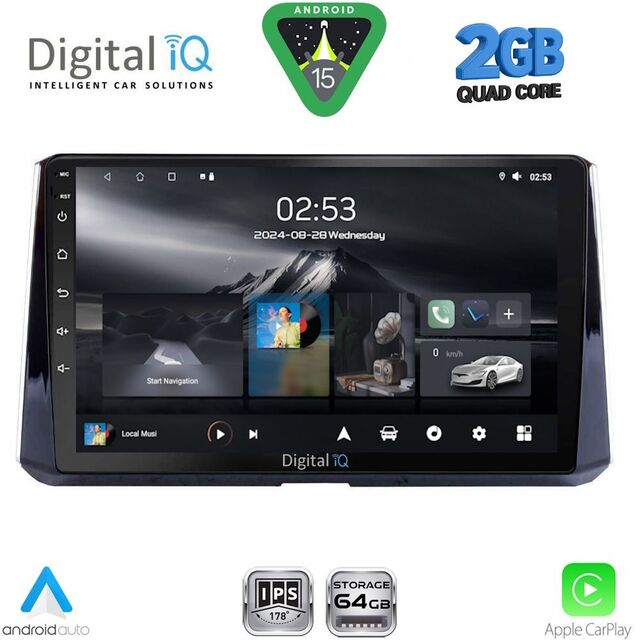 DIGITAL IQ RSD 1716_CPA (10inc) MULTIMEDIA TABLET for TOYOTA COROLLA mod. 2019-2026