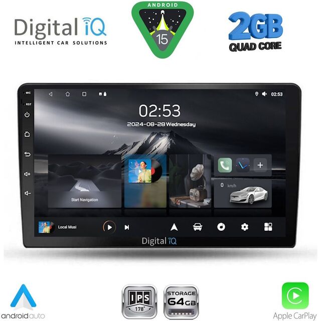 DIGITAL IQ RSD 1711A_CPA (9inc) MULTIMEDIA TABLET for TOYOTA COROLLA VERSO mod. 2000-2004