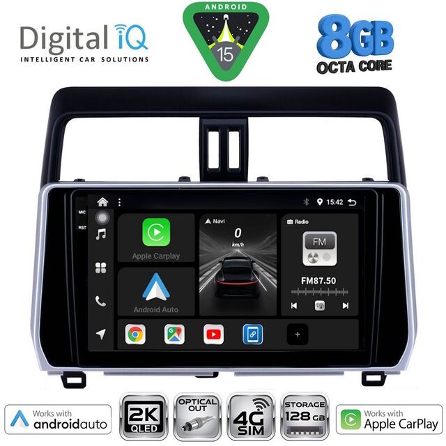 DIGITAL IQ BXK 20739_CPAA (10inc) MULTIMEDIA TABLET for TOYOTA LAND CRUISER mod. 2019-2023