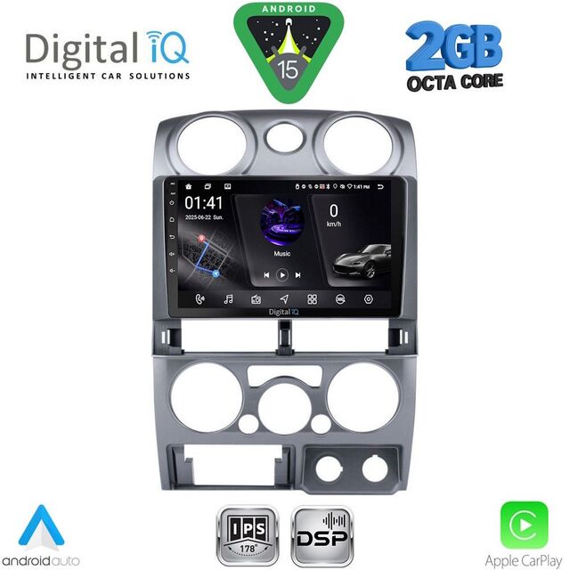 DIGITAL IQ RSF 4254SL_CPA (9inc) MULTIMEDIA TABLET for ISUZU D-MAX mod. 2008-2012 (SILVER)