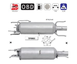 ΚΑΤΑΛΥΤΗΣ DIESEL ΚΟΡΔΙΕΡΙΤΗ FIAT CROMA 2005-2008 / OPEL VECTRA-SIGNUM 2004- / SAAB 9-3 2004- 1.9TD