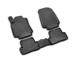 ΠΑΤΑΚΙΑ ΣΕ ΣΚΑΦΗ TPE ΛΑΣΤΙΧΟ ΓΙΑ RENAULT CLIO III 5D 2005-2012  ΣΕ ΜΑΥΡΟ ΧΡΩΜΑ NOVLINE - 4 ΤΕΜ.