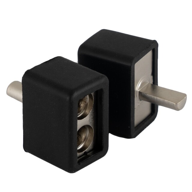 Αντάπτορας ενισχυτή 10mm²/8GA to 1x6mm²/10GA Brass core, Satin nickel plated Auto-Connect 720TB1082 ΖΕΥΓΟΣ