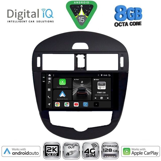 DIGITAL IQ BXK 20470CL_CPAA (9inc) MULTIMEDIA TABLET for NISSAN PULSAR mod. 2014-2020 with CLIMA