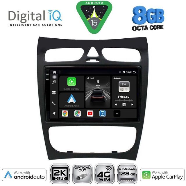 DIGITAL IQ BXK 20406_CPAA (9inc) MULTIMEDIA TABLET for MERCEDES CLK (W209) mod. 2000-2004