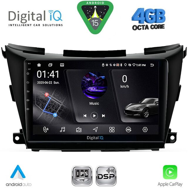 DIGITAL IQ RSG 6462B_CPA (9inc) MULTIMEDIA TABLET for NISSAN MURANO mod. 2017-2025