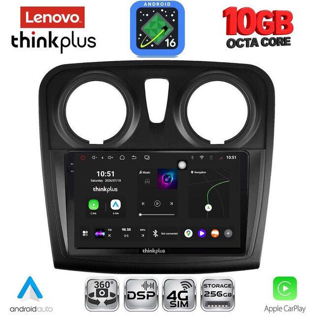 LENOVO LTM 11108_CPA (9inc) MULTIMEDIA TABLET for DACIA LOGAN – SANDERO mod. 2012-2019
