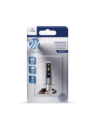 H1 12V P14.5s 6xSMD1616 LED 6.000K 280lm PREMIUM FOG LED  M-TECH - 1 ΤΕΜ.