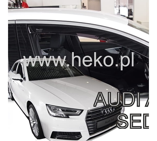 ΑΝΕΜΟΘΡΑΥΣΤΕΣ ΓΙΑ AUDI A4 / B9 4D/5D SEDAN AVANT 2016-2021 / ALLROAD ΖΕΥΓΑΡΙ ΑΠΟ ΕΥΚΑΜΠΤΟ ΦΙΜΕ ΠΛΑΣΤΙΚΟ HEKO - 2 ΤΕΜ.