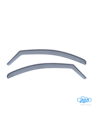 ΖΕΥΓΑΡΙ ΜΠΡΟΣΤΙΝΟΙ ΑΝΕΜΟΘΡΑΥΣΤΕΣ ΓΙΑ PEUGEOT 206 5D 1998-2007 / 206 SW 1998-2007 / 206+ 5D 2009-2011 ΑΠΟ ΕΥΚΑΜΠΤΟ ΧΥΤΟ ΑΚΡΥΛΙΚΟ ΓΥΑΛΙ (CAST ACRYLIC GLASS) DGA - 2 ΤΕΜ