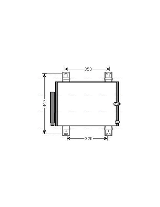 DAIHATSU TERIOS 1.300cc/1.300 LPG/1.500cc 11/2005+ ΨΥΓΕΙΟ ΝΕΡΟΥ AVA 520x365x16mm 1 τεμ.