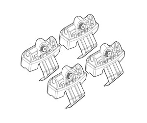 ΑΚΡΑ ΓΙΑ ΜΠΑΡΕΣ NORDRIVE ΓΙΑ VOLVO V50 (no railing) 02/04+ KIT