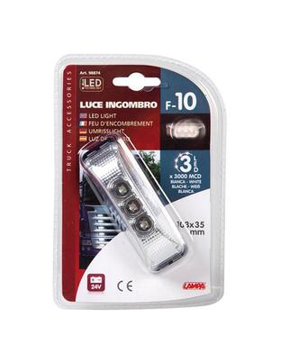 Φως Φορτηγού 24V 3LED Λευκό 103x35mm