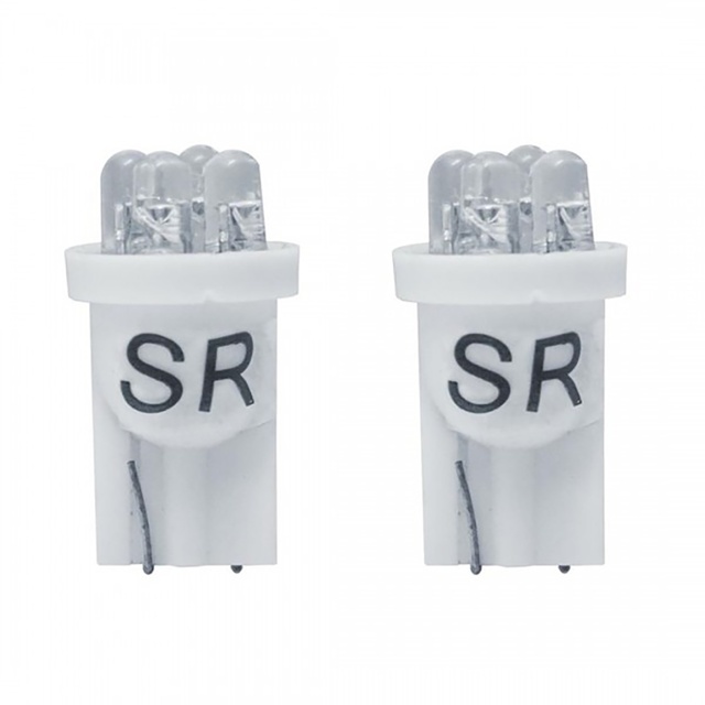 T10 W5W 12V ΛΕΥΚΑ ΜΕ 4LED 2ΤΕΜ