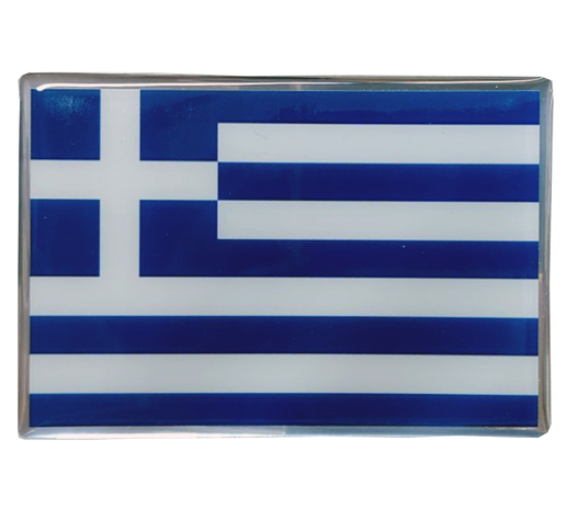 GREECE ΑΥΤΟΚΟΛΛΗΤΗ ΕΛΛΗΝΙΚΗ ΣΗΜΑΙΑ 10 X 6,8 cm ΜΠΛΕ/ΛΕΥΚΟ/ΧΡΩΜΙΟ ΜΕ ΕΠΙΚΑΛΥΨΗ ΣΜΑΛΤΟΥ- 1 ΤΕΜ.