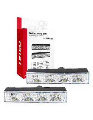 Amio – Φώτα Ημέρας DRL LED 12/24V 800Lm για Ισχυρή Ορατότητα & Ασφάλεια σε Αυτοκίνητο & Φορτηγό – Σετ 2 Τεμ. (01528/AM)