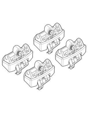 ΑΚΡΑ ΓΙΑ ΜΠΑΡΕΣ NORDRIVE ΓΙΑ PEUGEOT 206 3D PLUS 09/98+ KIT