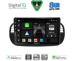 DIGITAL IQ BXF 18130BL_CPAA (9inc) MULTIMEDIA TABLET for FIAT 500 mod. 2007-2015 (BLACK)