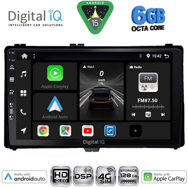 DIGITAL IQ BXF 17703A_CPAA (9inc) MULTIMEDIA TABLET for TOYOTA AURIS mod. 2015-2021 – AYGO X mod. 2022-2026 – COROLLA mod. 2017-2019