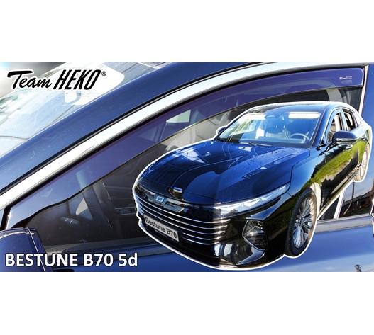 Heko - Ανεμοθραύστες για Bestune B70 5 Doors 2020+ Ζευγάρι Απο Εύκαμπτο Φιμέ Πλαστικό - 2 τεμ. (ΑΝΕΜ.29137)