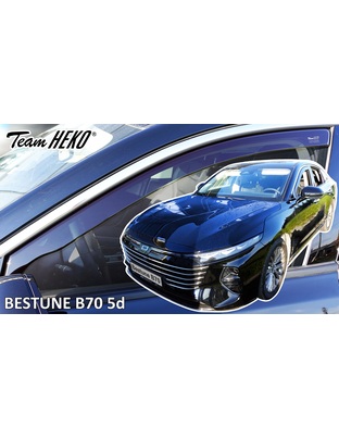 Heko - Ανεμοθραύστες για Bestune B70 5 Doors 2020+ Ζευγάρι Απο Εύκαμπτο Φιμέ Πλαστικό - 2 τεμ. (ΑΝΕΜ.29137)