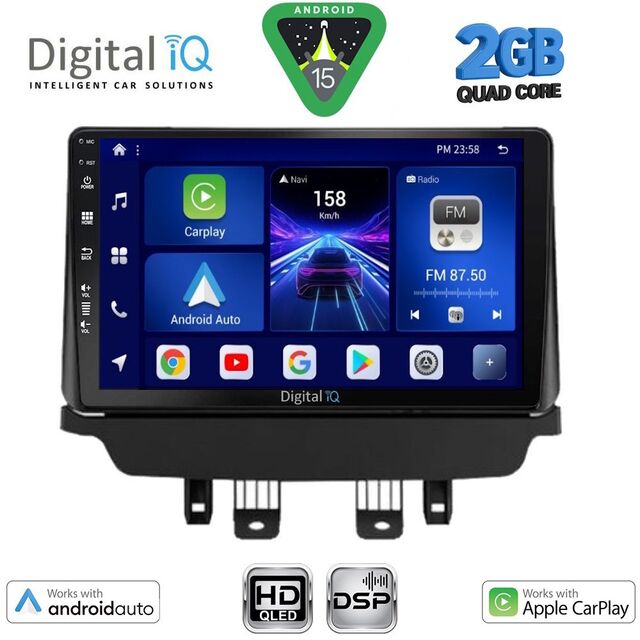 DIGITAL IQ BXC 3362_CPAA (9inc) MULTIMEDIA TABLET for MAZDA 2 mod. 2014-2023